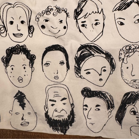 8 BIRDIES Graphic Face Print Mini Skirt - Picture 3 of 4